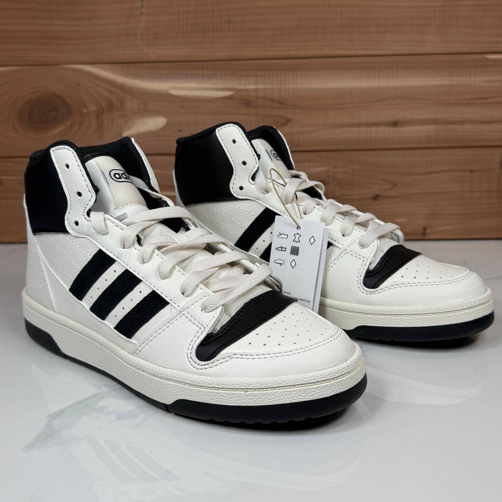 Adidas Break Start Mid W Womens White Black Basketball Shoes IH7880 Size 7 NEW - Picture 6 of 12